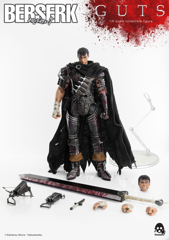 Berserk Action Figure 1/6 Guts (Black Swordsman) 32 cm