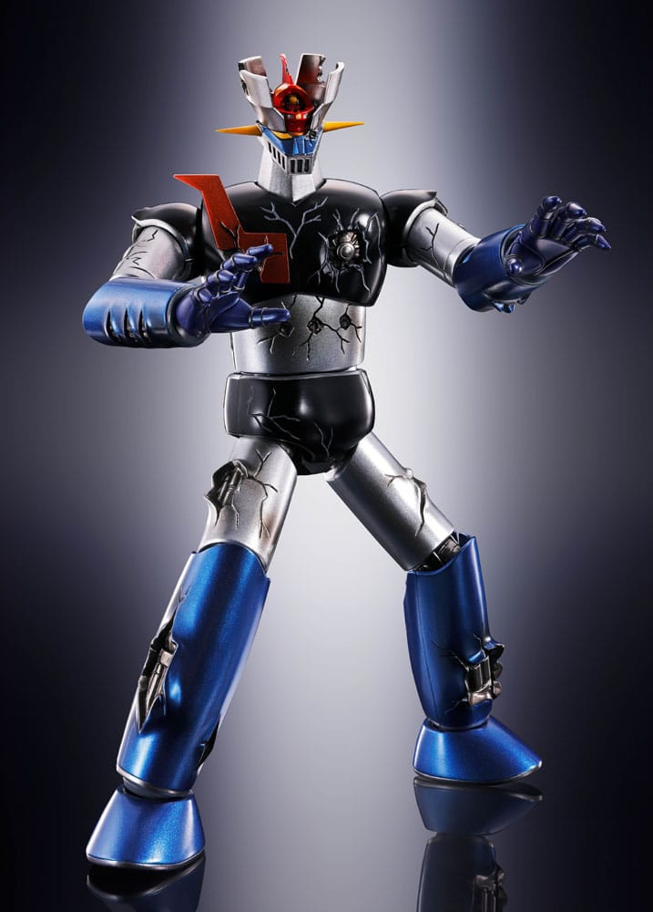 Great Mazinger Soul of Chogokin Diecast Action Figure GX-105D Great Mazinger Z Kakumei Shinka Damage Ver. 17 cm