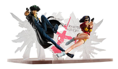 Cowboy Bebop PVC Statues 1/8 Spike Spiegel &amp; Faye Valentine 1st GIG 20 cm