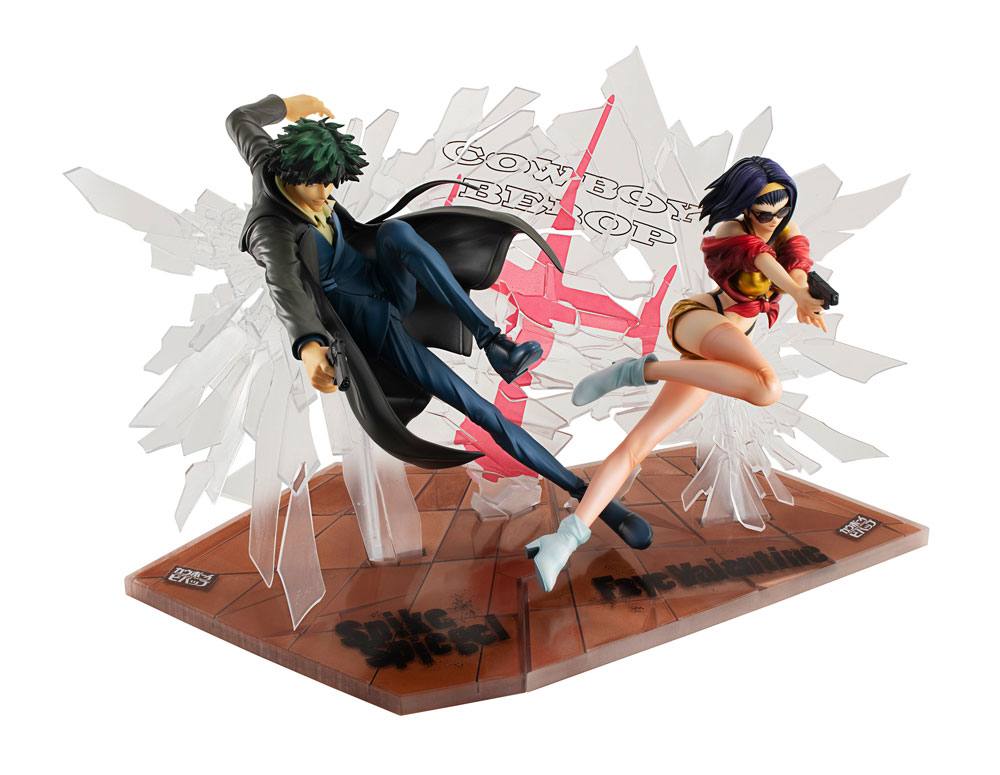 Cowboy Bebop PVC Statues 1/8 Spike Spiegel &amp; Faye Valentine 1st GIG 20 cm