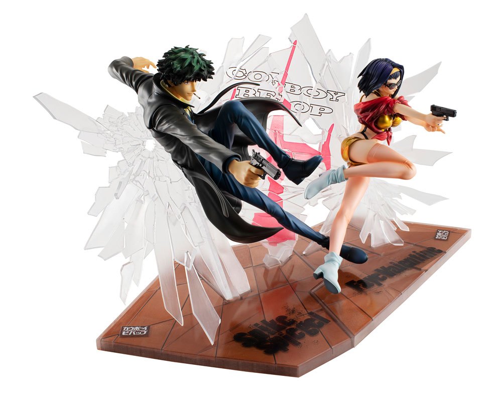 Cowboy Bebop PVC Statues 1/8 Spike Spiegel &amp; Faye Valentine 1st GIG 20 cm