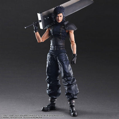 Final Fantasy VII Crisis Core Reunion Play Arts Kai Action Figure Zack Fair Soldier 1St Class 27 cm