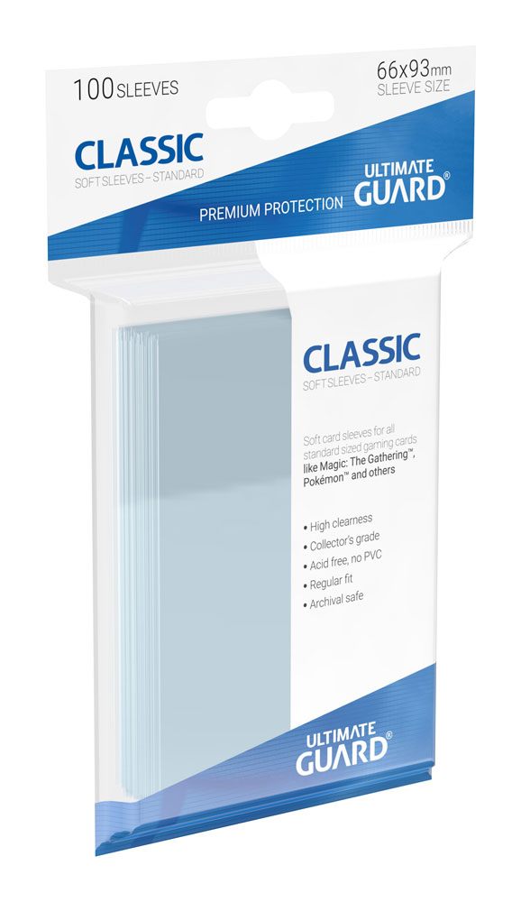 Ultimate Guard Classic Soft Sleeves Standard Size Transparent (100)